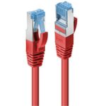Cavo Rete Lindy Cat.6A S/FTP 0.3m Rosso RJ45 Maschio-Maschio