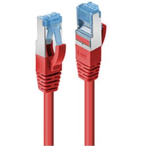 Cavo Rete Lindy Cat.6A S/FTP 0.3m Rosso RJ45 Maschio-Maschio