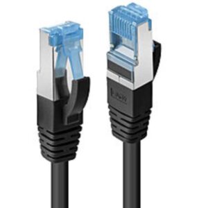 Cavo di Rete Lindy Cat.6A S/FTP LSZH Nero 1m RJ45