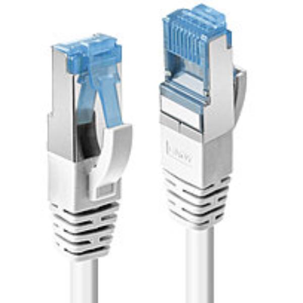 Cavo di Rete Lindy Cat.6A S/FTP 0.5m Bianco