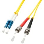 Cavo Fibra Ottica OS2 Lindy LC/ST 9/125 Giallo 2 Metri