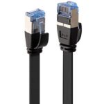 Cavo di Rete Lindy Cat.6A U/FTP Flat Nero 3 metri RJ45