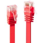 Cavo di Rete Lindy Cat.6 U/UTP Flat 0.3m Rosso