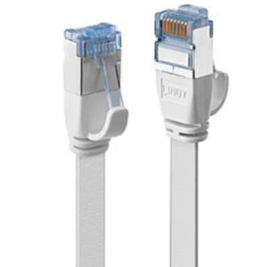 Cavo di Rete Lindy Cat.6A U/FTP Flat Bianco 1m RJ45