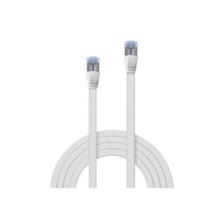 Cavo di Rete Lindy Cat.6A U/FTP Flat Bianco 1m RJ45