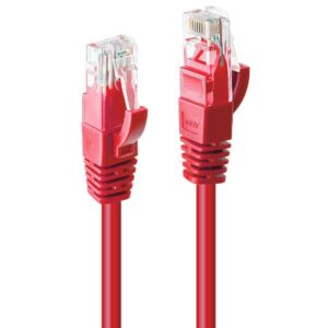 Cavo Rete Cat.6 Lindy U/UTP Rosso 7.5m