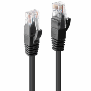 Cavo Rete Cat.6 Lindy U/UTP Nero 3 metri