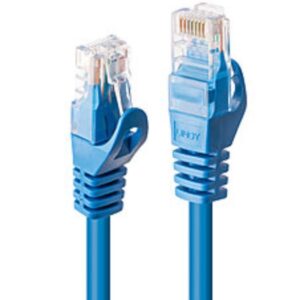 Cavo di Rete Lindy Cat.6 U/UTP Blu 5 Metri RJ45