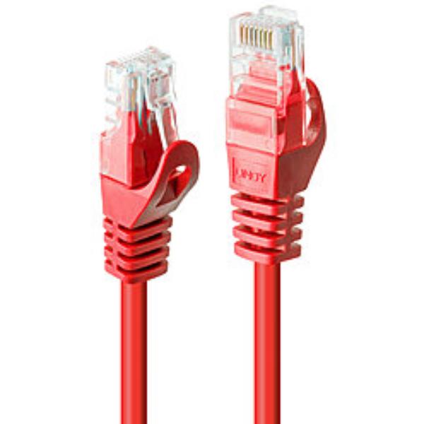 Cavo di Rete Lindy Cat.6 U/UTP Rosso 1m RJ45
