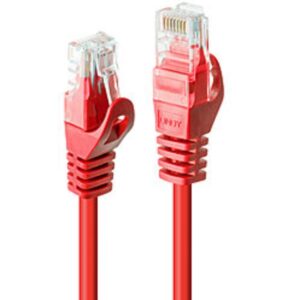 Cavo di Rete Lindy Cat.6 U/UTP Rosso 5 Metri RJ45