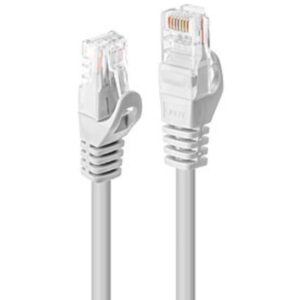 Cavo di Rete Lindy Cat.6 U/UTP RJ45 1m Bianco