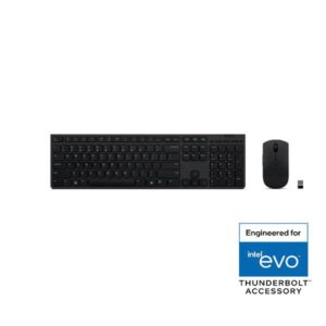 Kit Tastiera e Mouse Wireless Lenovo Ricaricabile Italiano