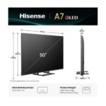 TV Hisense 50A79Q QLED 4K UHD Smart VIDAA con Subwoofer Posteriore