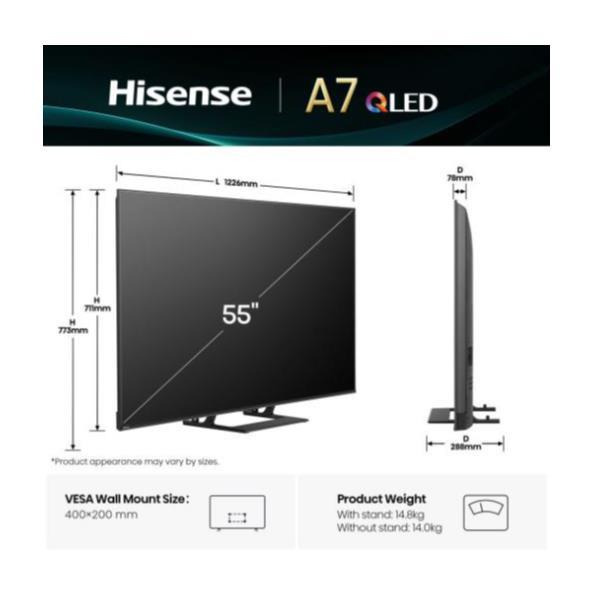 TV Hisense 55A79Q QLED 4K UHD Smart VIDAA U9