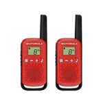 Ricetrasmettente Motorola T42 8 Canali PMR Walkie Talkie Rosso 2 Pezzi