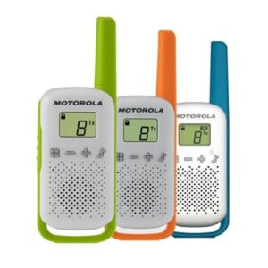 Ricetrasmettenti LPD Motorola T42 3PK 8 Canali Verde/Arancio/Petrolio