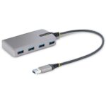 Hub USB Startech 4 Porte USB 3.2 Gen 1 SuperSpeed Grigio