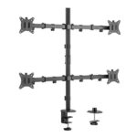 Staffa Quadrupla Monitor Equip 17″-32″ Articolata Pan & Tilt da Scrivania