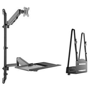 Staffa Monitor Equip da Parete 17"-32" per Workstation 8kg