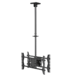 Staffa Doppia TV Soffitto Equip 32″-75″ 80kg