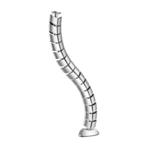 Canaline Equip Doppio Canale per Scrivania Argento 73cm