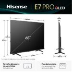 TV Hisense 65E7Q PRO QLED 4K UHD Smart 144Hz VIDAA