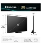 TV Hisense 65U8Q Mini LED 4K UHD Smart 165Hz VIDAA