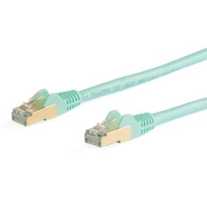 Cavo Ethernet Startech CAT6a STP 10 metri Turchese