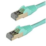 Cavo di Rete Startech Cat6a STP 3 metri Turchese