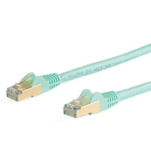 Cavo Ethernet Startech CAT6a STP 7 metri Turchese