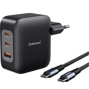 Caricabatterie Intenso 100W GaN USB-C Nero per Notebook