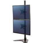 Staffa Monitor Fellowes Doppia Verticale con Piedistallo per 2 Schermi fino a 32″