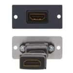 Accessorio Monitor Kramer W-H HDMI Wall Plate Nero Metallo