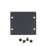 Piastra Parete Dual Blank Kramer W-2BLACK Metallo Nero