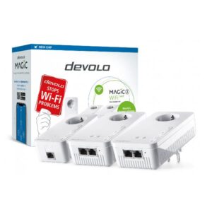 Adattatore Powerline WiFi Devolo Magic 2 Next Multiroom Kit 2 Porte Gigabit