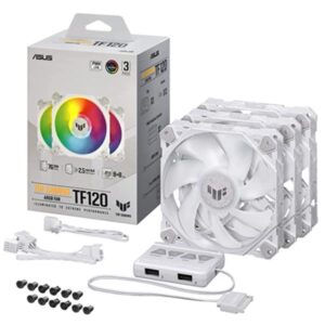 Ventole PC Gaming Asus TUF Gaming TF120 ARGB White 3in1 120mm