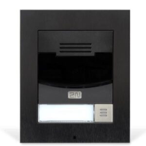 Videocitofono IP 2N Solo 1 Tasto Montaggio ad Incasso Nero