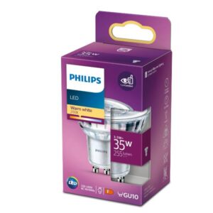 Lampada a LED Philips Faretto GU10 3.5W 255 Lumen Luce Calda