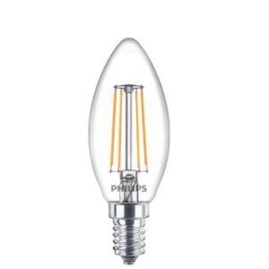 Lampadina LED Philips Oliva Luce Calda E14 4.3W 470lm Conf. 4