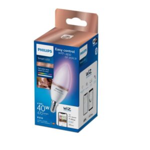 Lampadina Smart Philips C37 E14 4.9W LED Variabile 470 Lumen