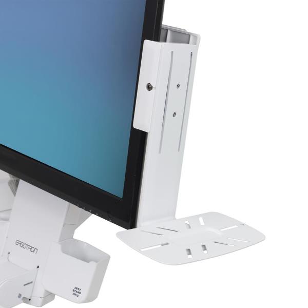 Staffa VESA Ergotron per CPU e Media Player Fino a 24" Bianco