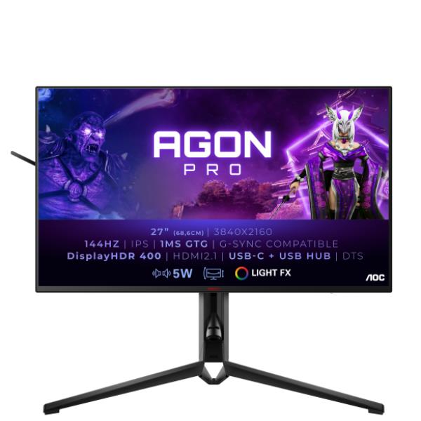 Monitor Gaming AOC AGON PRO AG274UXP 27" Nano IPS 4K 144Hz