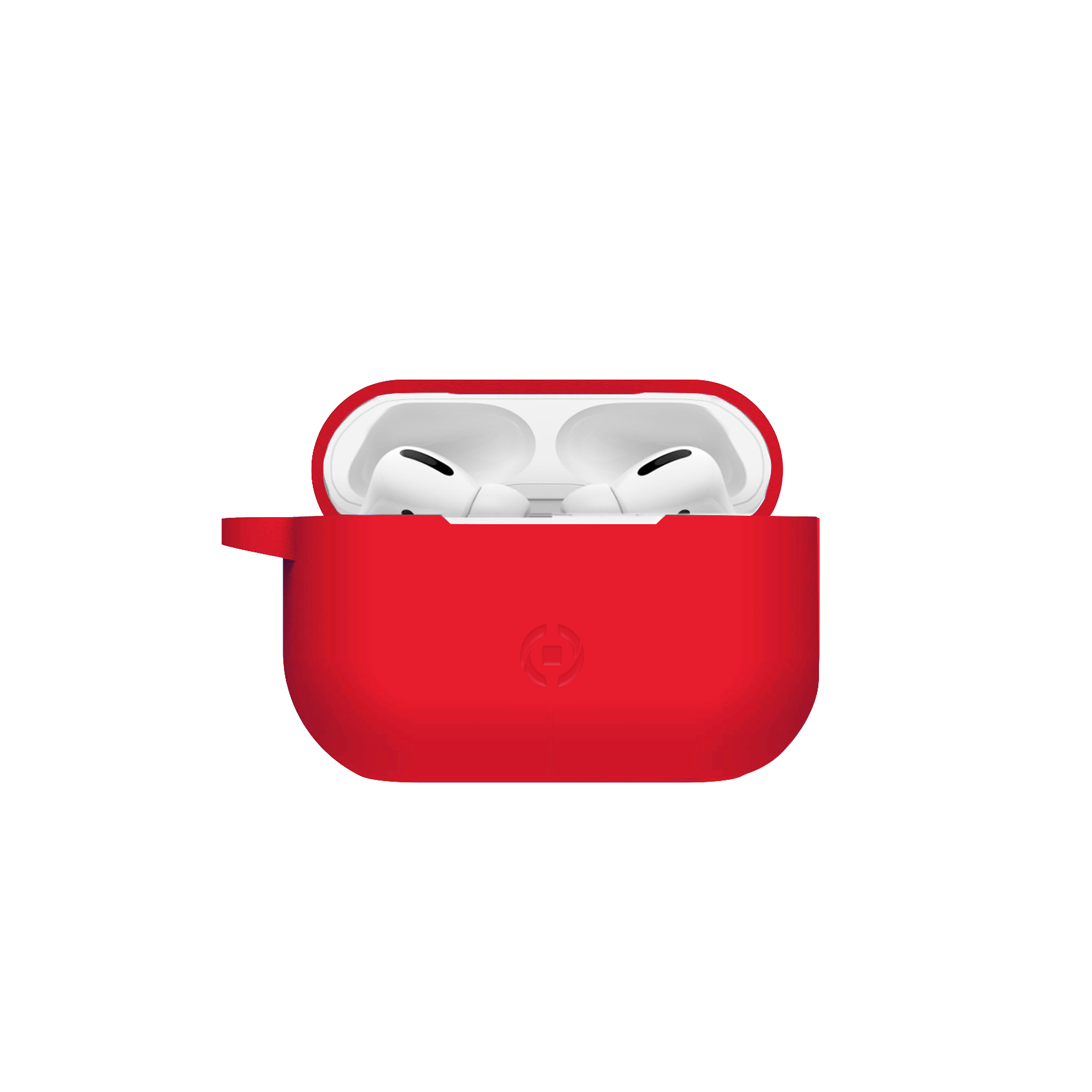 Custodia AirPods Pro Celly Aircase Feeling in Silicone Rosso