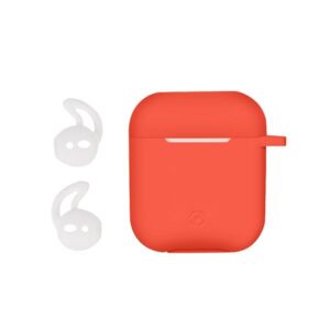 Custodia AirPods Celly Aircase Shock 1st/2nd Gen Silicone Arancione