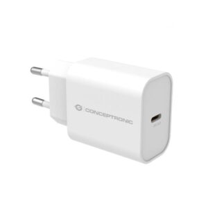 Caricatore USB-C Conceptronic 25W PD 3.0 PPS Bianco