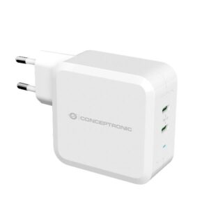 Caricatore USB-C Conceptronic 2 Porte 100W GaN PD - Accessori Notebook