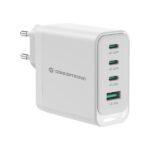 Caricatore USB-C GaN Conceptronic 100W 4 Porte PD 3.0 QC 3.0