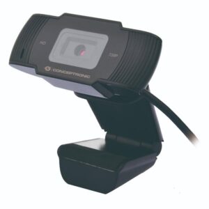 Webcam Conceptronic 720p HD con Microfono USB Nero