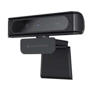 Webcam Conceptronic Full HD 1080P Obiettivo Grandangolare 80° Windows Hello