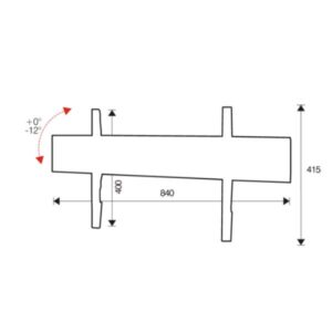Staffa TV ITB Solution SLIMTILT800 per Schermi fino a 60" e 60kg